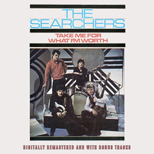 The Searchers album cover featuring four young men in a geometric setting.