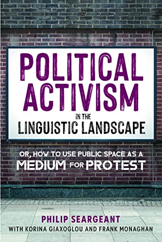 Book cover: “Political Activism in the Linguistic Landscape” with brick wall background.