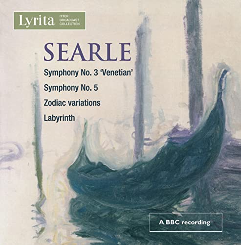 CD cover for Humphrey Searle symphonies with abstract Venetian canal scene.