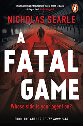 Book cover: "A Fatal Game" with a shadowy figure in a tunnel.