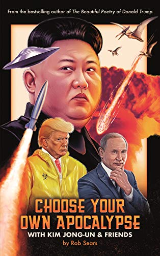 Book cover featuring Kim Jong-un, Donald Trump, and apocalyptic imagery.