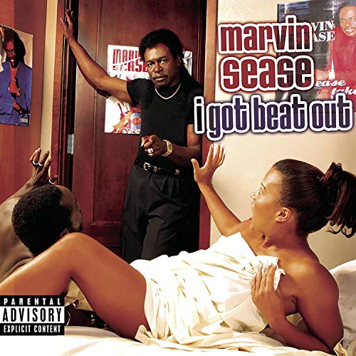 CD cover: man, woman, and another figure in a suggestive scene.