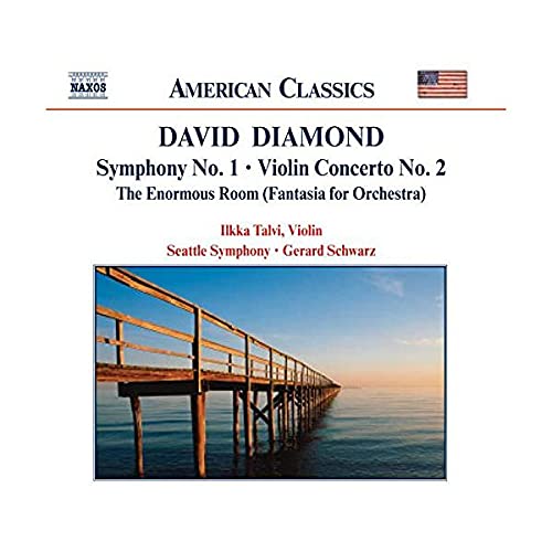 CD cover for David Diamond’s Symphony No. 1 with a coastal image.