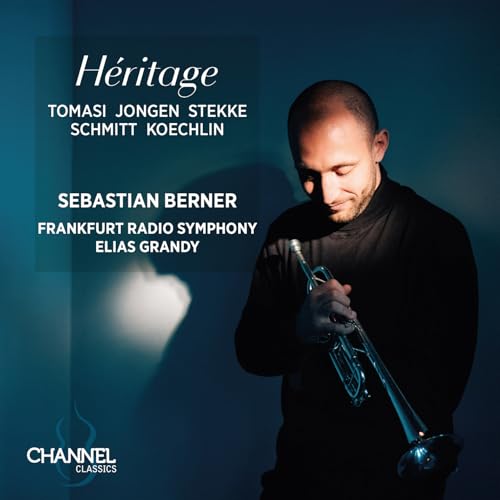 CD cover featuring trumpeter Sebastian Berner in dark clothing.