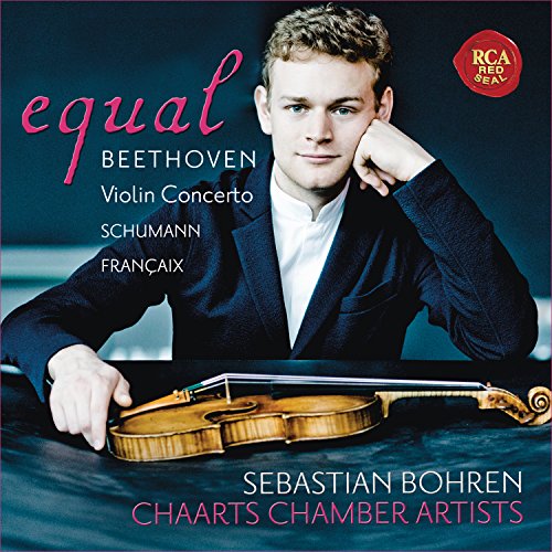 CD cover featuring violinist Sebastian Bohren and a violin.