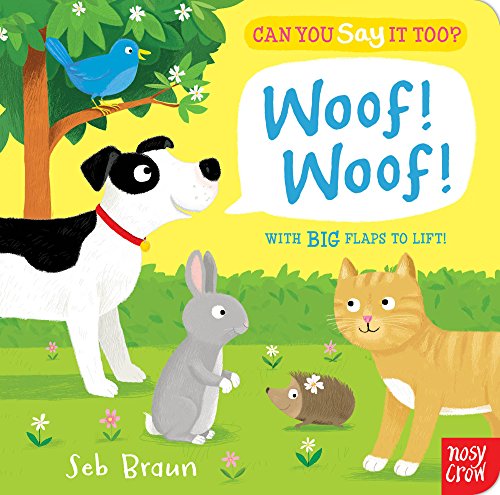 Children’s book cover with a dog, cat, rabbit, hedgehog, and bird.