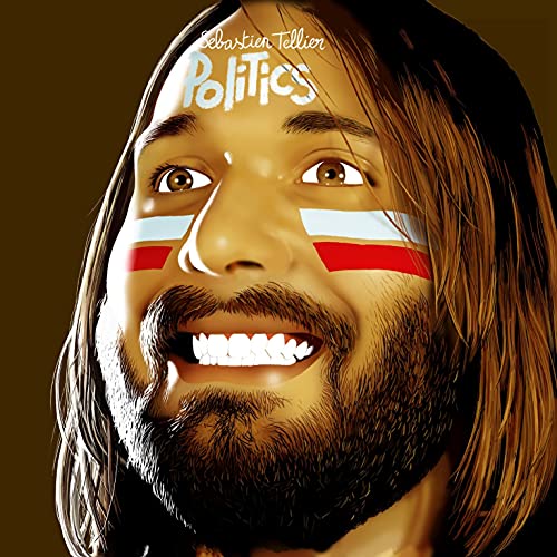 Sebastien Tellier album cover: portrait with face paint and long hair.