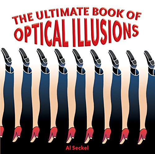Book cover with repeating legs creating an optical illusion pattern.