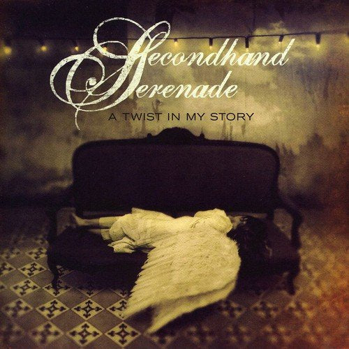 CD cover: Secondhand Serenade, “A Twist in My Story”, woman in white.