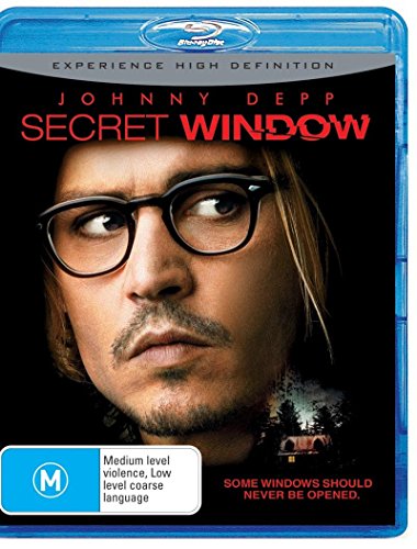 Blu-ray case for "Secret Window" featuring Johnny Depp’s portrait.