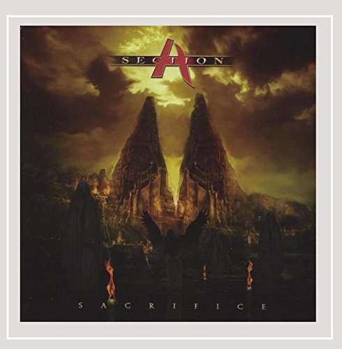 CD cover for Section A’s “Sacrifice” featuring dark, mountainous landscape.