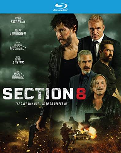 Section Eight" Blu-ray cover featuring Ryan Kwanten and Dolph Lundgren.