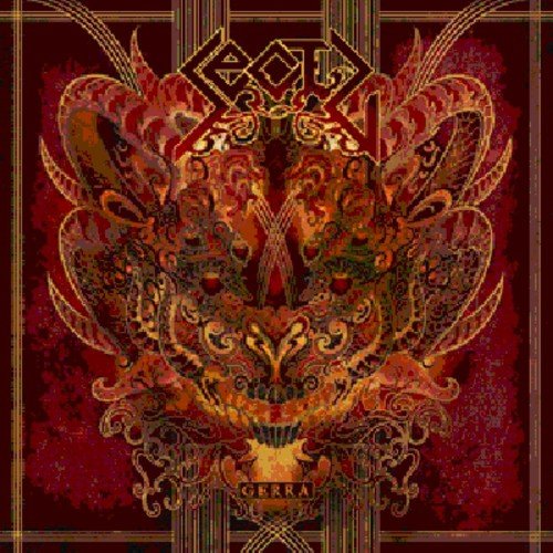 CD cover for Sectu’s “Gerra”, featuring ornate, symmetrical, demonic imagery.