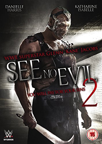 See No Evil 2" DVD cover featuring a masked man holding a blade.