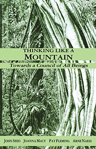 Book cover with a black and white illustration of large tree trunks and foliage.