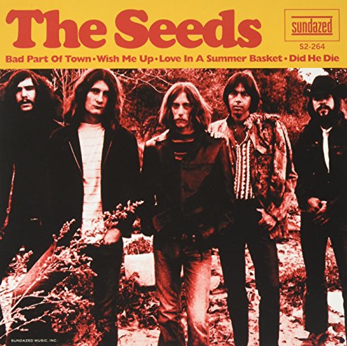 The Seeds album cover featuring five long-haired musicians in sepia tones.