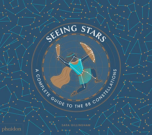 Book cover: “Seeing Stars” with constellation illustrations and a central figure.