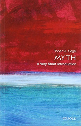 Book cover: "Myth" by Robert A. Segal, with red and blue abstract art.