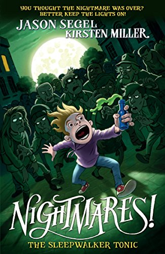 Book cover: boy fleeing shadowy figures under a full moon.