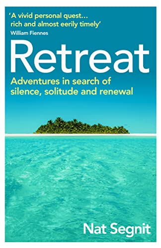 Book cover: “Retreat” with a tropical island and turquoise water.