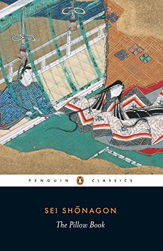 Book cover: “The Pillow Book” by Sei Shōnagon, with Japanese art.