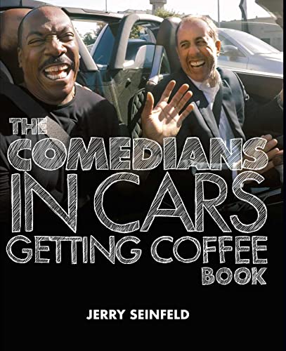 Jerry Seinfeld and a guest laughing in a car, book cover.