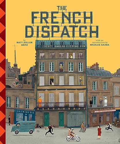 Book cover featuring a yellow background, a French building illustration, and bold title text.