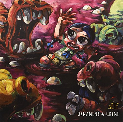 Album cover: child surrounded by monstrous, colorful figures in a dark scene.