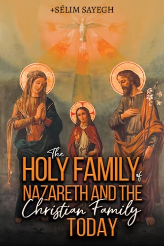 Book cover depicting the Holy Family—Mary, Joseph, and baby Jesus—with a dove.
