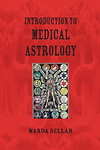 Book cover with red background, title text, and an illustration of anatomical zodiac symbols.