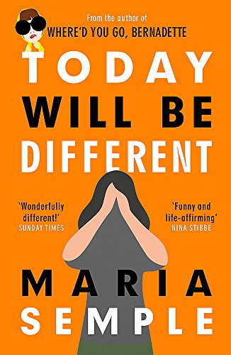 Book cover: orange and dark background with title and woman’s silhouette.