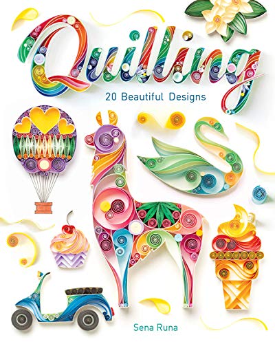 Book cover featuring colorful, rolled paper art designs of animals and objects.