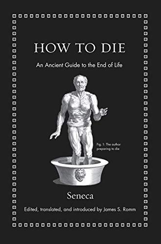 Book cover with black background, white text, and a classical statue in a basin.