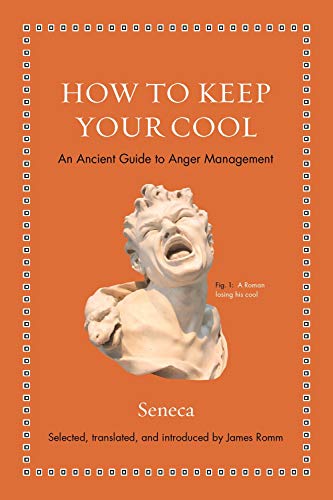 Book cover with orange background, Roman bust, and title "How to Keep Your Cool.