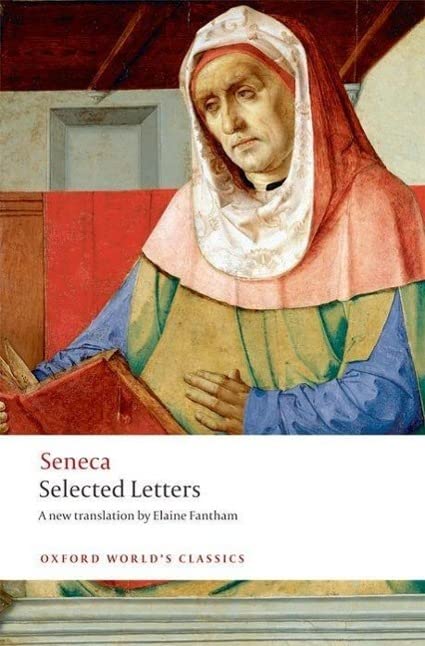 Book cover: “Selected Letters” by Seneca, featuring a Renaissance portrait.