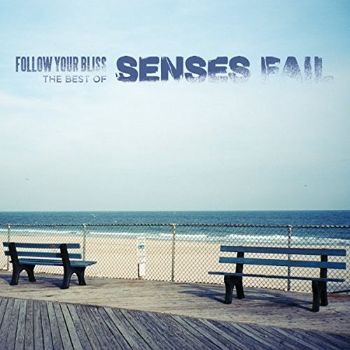 CD cover for Senses Fail’s “Follow Your Bliss” with a beach scene.