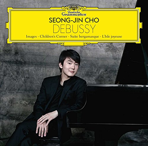 CD cover featuring pianist Seong-Jin Cho and a grand piano.