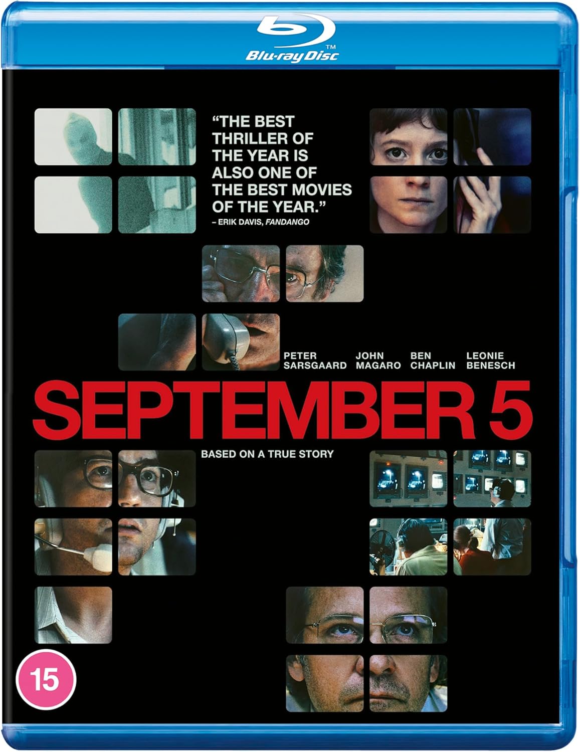 Blu-ray cover for "September 5" featuring a collage of film stills.