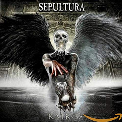 Sepultura’s “Kairos” CD cover: skeletal figure with large, dark wings.