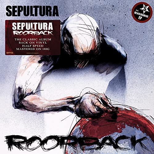 Sepultura's "Roorback" vinyl album cover featuring distressed, sketched artwork.