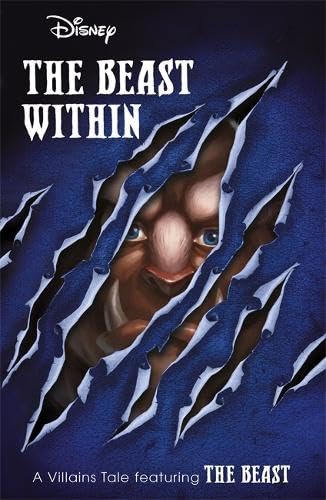 Book cover featuring the Beast’s face partially obscured by torn fabric.