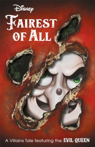 Book cover: “Fairest of All” featuring the Evil Queen’s face.