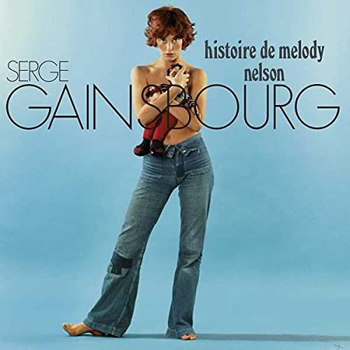 AlbumL'Histoire de Melody Nelson album cover featuring a woman in flared blue jeans.