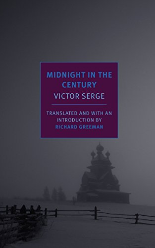 Book cover: “Midnight in the Century” by Victor Serge, with a foggy cityscape.