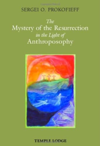 Book cover with green background, title text, and an abstract painting of three crosses.