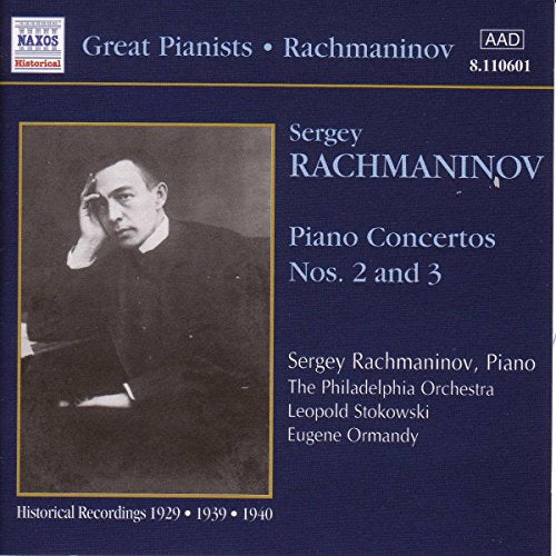 CD cover featuring a portrait of composer Sergey Rachmaninov.
