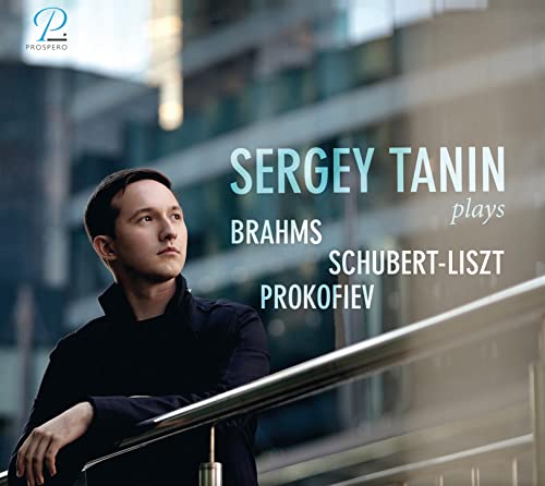 CD cover featuring pianist Sergey Tanin with composers’ names.