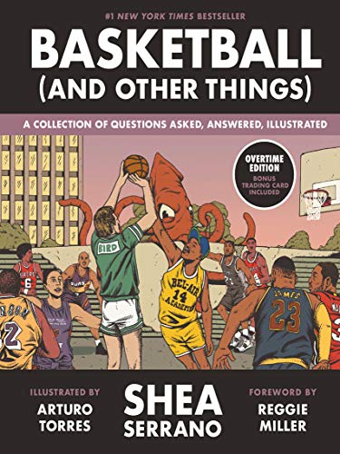 Book cover with illustrated basketball players and an octopus, titled "Basketball (and Other Things)".