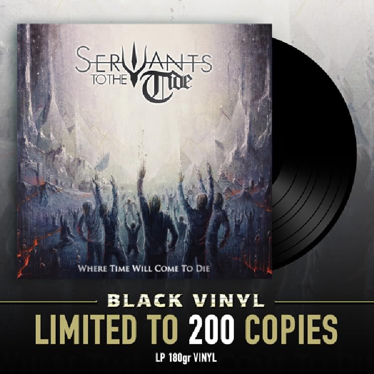 Vinyl record with cover art depicting a stormy, dark seascape and figures.