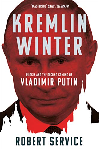 Book cover featuring a portrait of Vladimir Putin with red accents.
